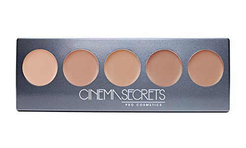 CINEMA SECRETS Pro Cosmetics Ultimate Foundation 5-In-1 Pro Palette - Cream Concealer & Contour Kit for Flawless Makeup | Perfect for Professional Artists & Everyday Beauty Routine