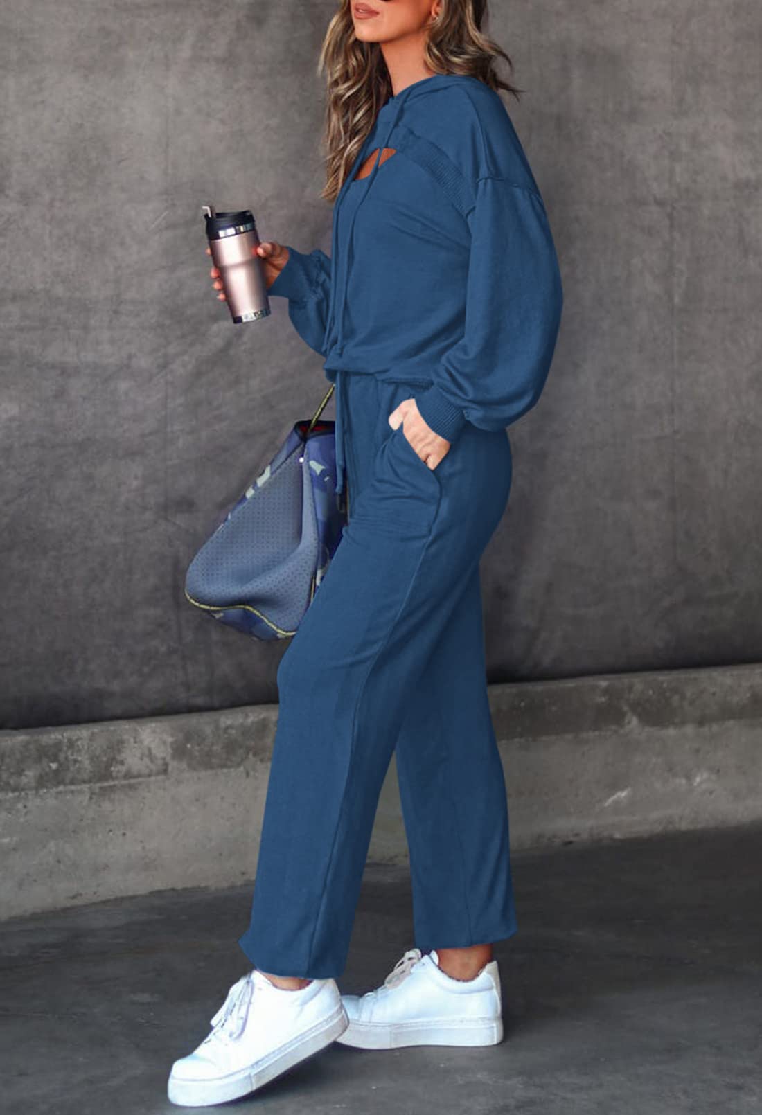 Pink Queen Women's 2-Piece Sweatsuit Set - Lounge & Workout Outfit