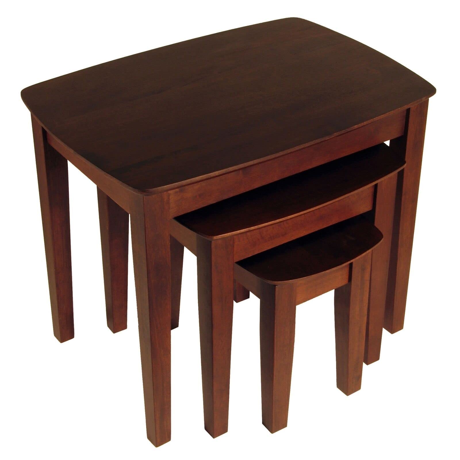 ADHW 3-Piece Nesting Coffee Table Set - Modern Living Room Furniture for Small Spaces, Home Decor, Apartment Essentials | Perfect for Sofa Side Tables, TV Stand, and Compact Living Areas