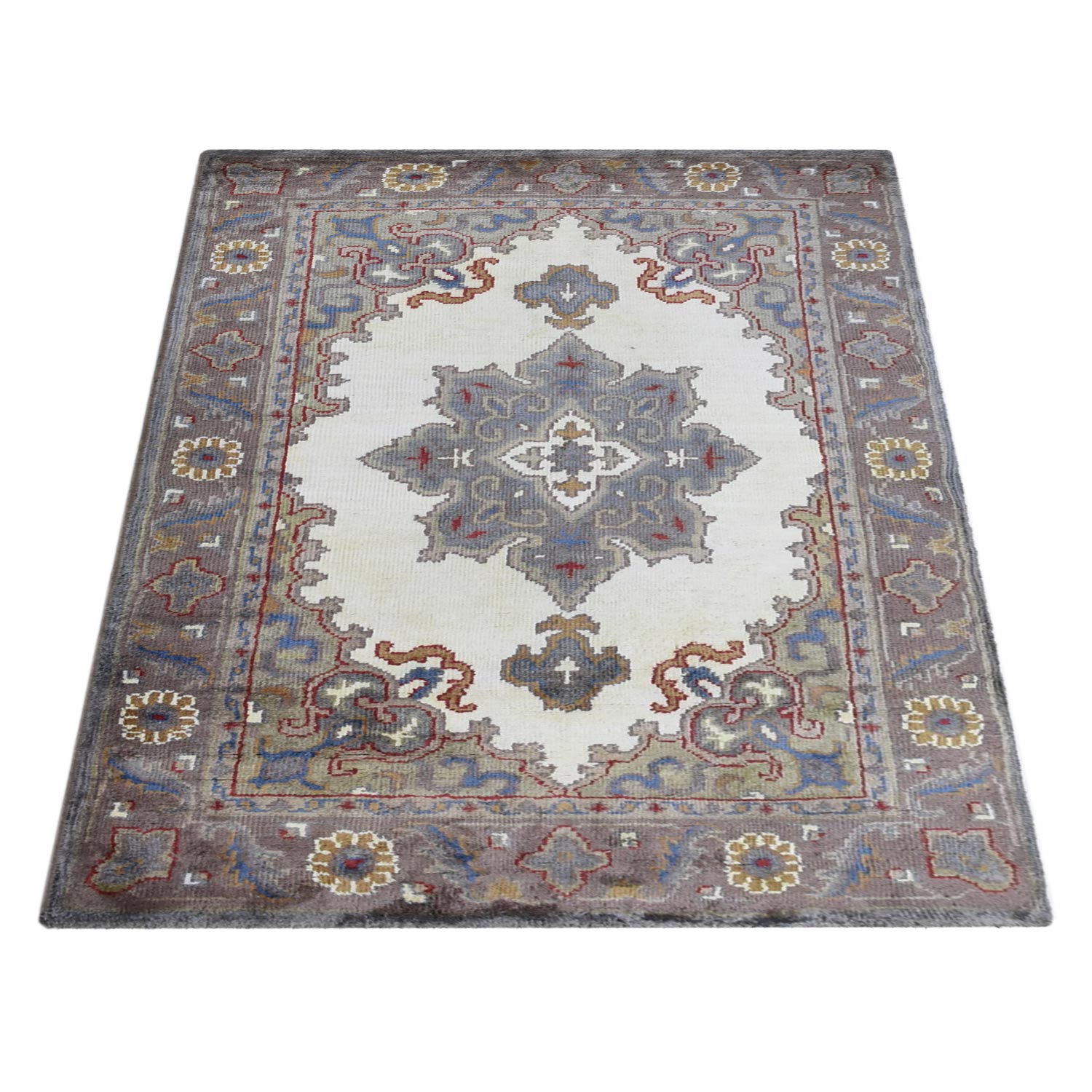 Hand Knotted Hypnotic Rug - Premium Bohemian Style Area Rug for Living Room, Bedroom, or Office - Soft & Durable Home Decor
