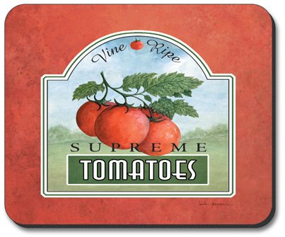 Artistic Tomato Design Mouse Pad - Non-Slip Gaming & Office Desk Mat for Computers & Laptops - Perfect for Work, Gaming & Home Office Use