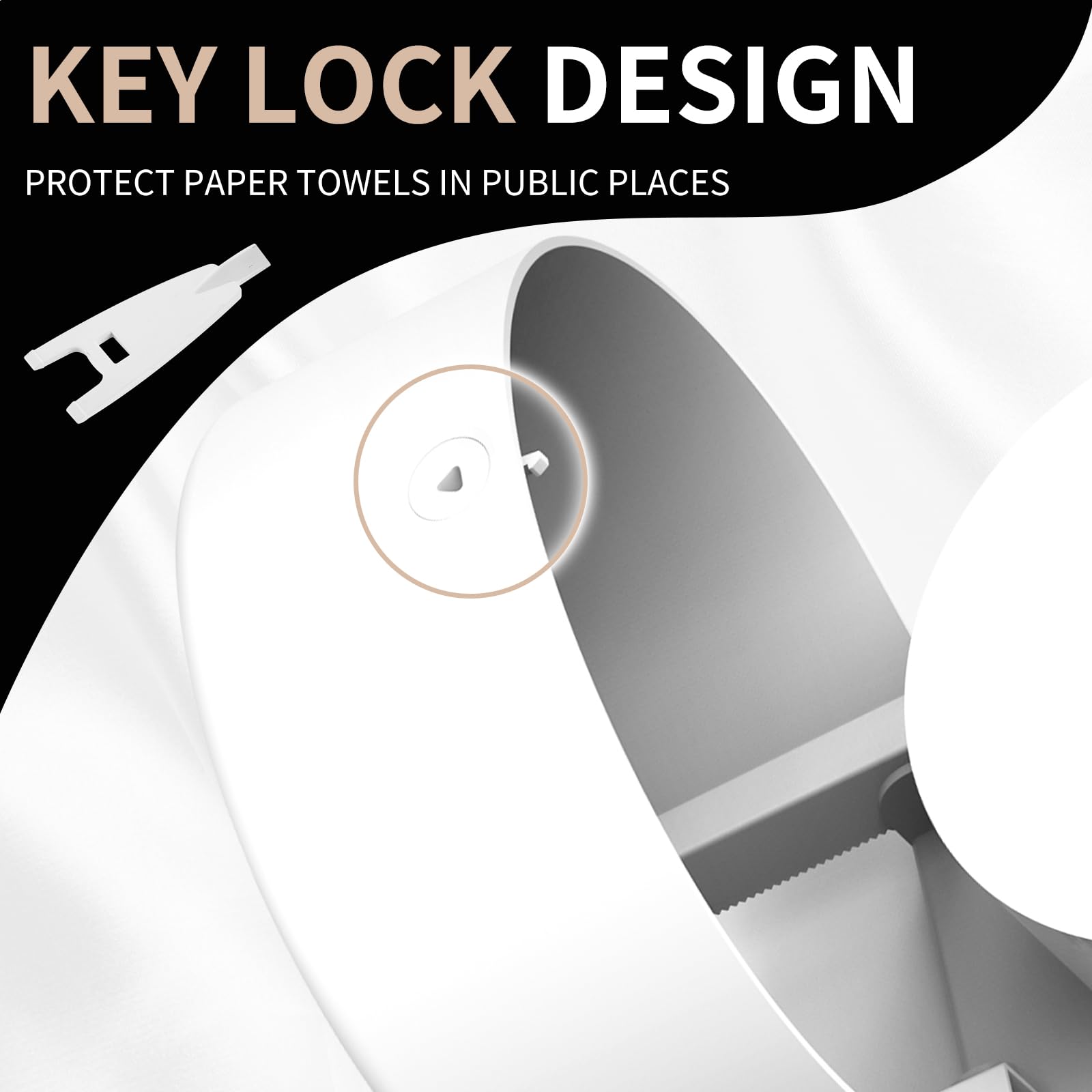 Commercial Toilet Paper Towel Dispenser - Wall Mount Jumbo Roll Holder for 9