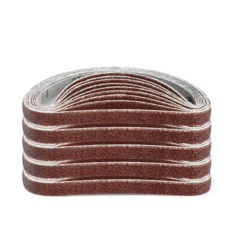 UIEMMY 10pcs 10x330mm 1000 Grit Abrasive Sanding Belts for Power Rotary Tools - Premium Grinding & Polishing Sandpaper for Wood, Metal & DIY Projects