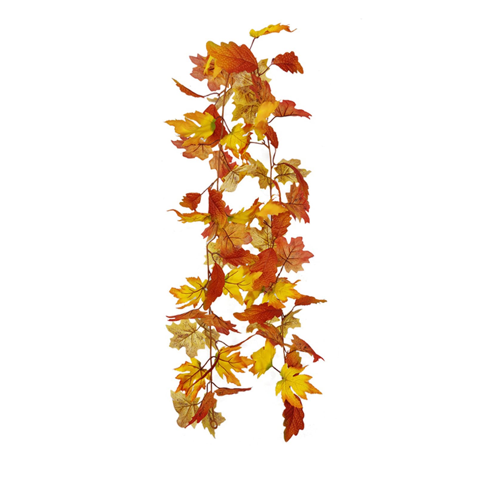iHHAPY Artificial Rattan Leaf Wall Decor - Fall Maple & Christmas Hanging Home Decoration for Party, Festival & Seasonal Home Décor - Perfect for Thanksgiving, Halloween, Wedding & Indoor Wall Accents