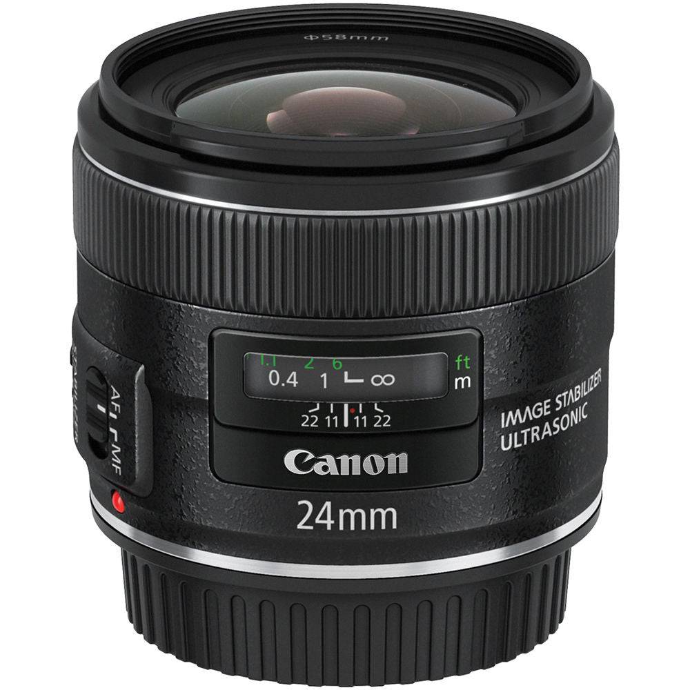 Canon EF 24mm f/2.8 IS USM Wide Angle Lens for DSLR Cameras - Perfect for Landscape, Street & Low Light Photography