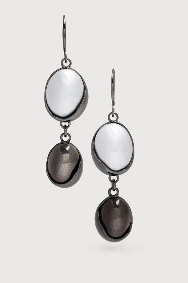 Vibrant Colored Glass Orbs Duo Dangle Earrings for Women - Boho Chic Statement Jewelry for Parties, Weddings & Everyday Wear
