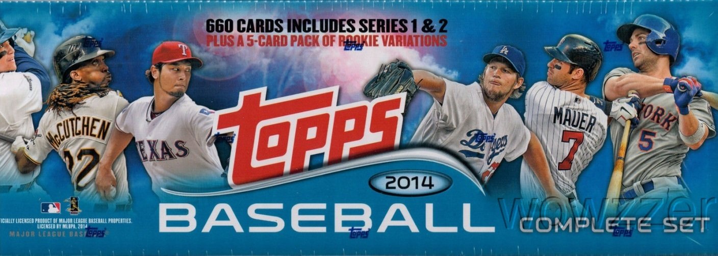 2014 Topps MLB Baseball 665-Card Complete Retail Factory Set - Includes Series 1 & 2 with Mike Trout, Bryce Harper, Derek Jeter - 5 Special Rookie Variations - Perfect for Collectors, Gifts & Baseball Memorabilia Displays