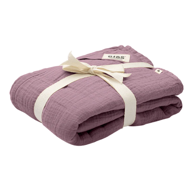 Soft Muslin Swaddle Blanket & Bibs Set - Heather Gray for Newborns & Babies - Perfect for Cuddling, Nursing, and Swaddling