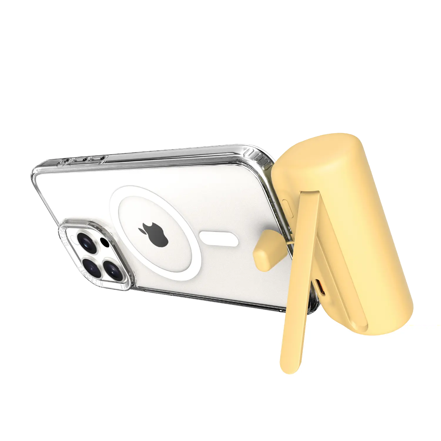 MICRODIA POWERPack™ Nano PD20W Mini Portable Power Bank - 5000mAh Ultra-Compact Charger with Built-in USB-C Cable & Foldable Kickstand | Fast Charging for iPhone, Android, AirPods | Perfect for Travel, Camping, and Emergency Power Backup