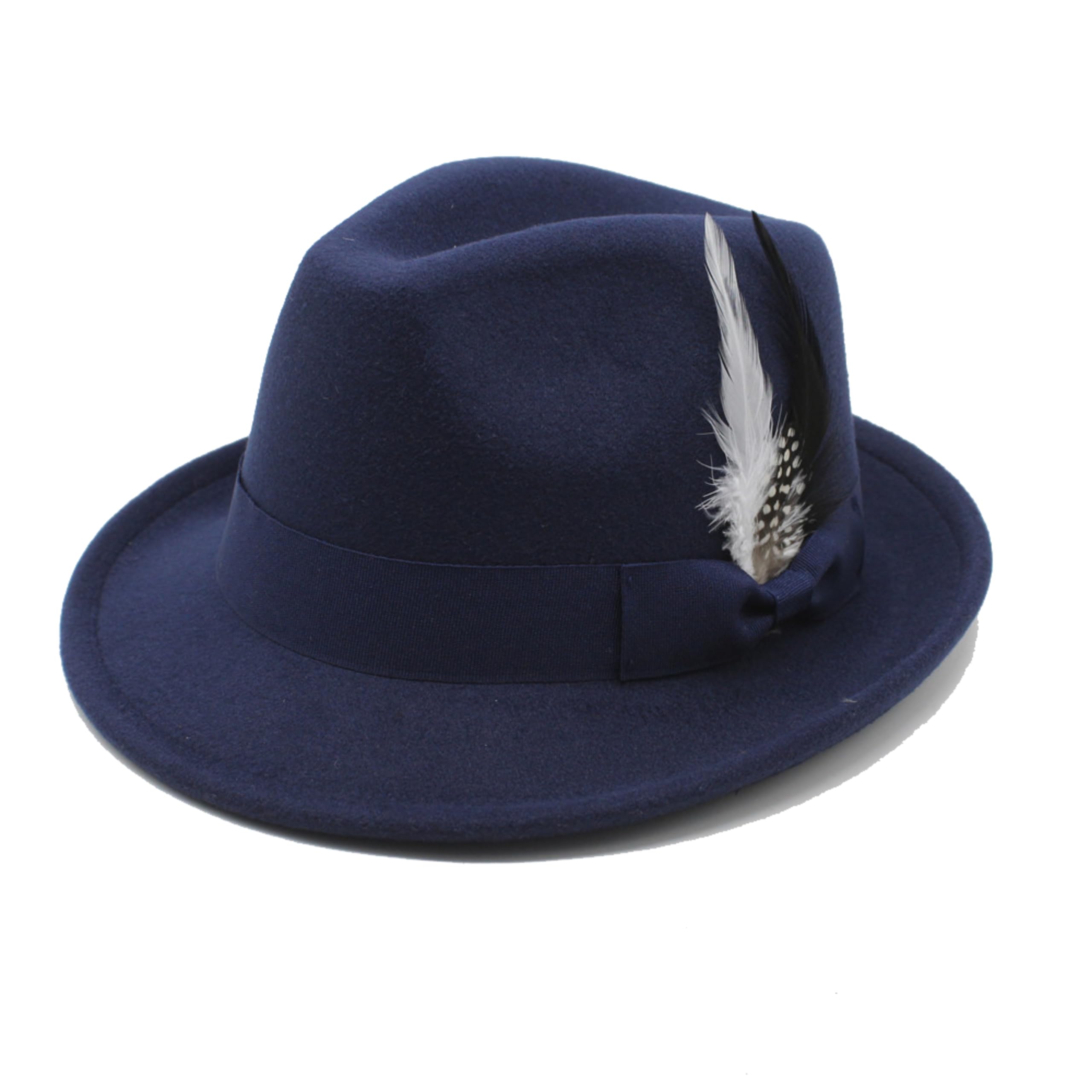 LIDHAY Classic Fedora Hat for Men & Women - Vintage Style Short Brim Felt Panama Hat with Decorative Band | Perfect for Casual Wear, Outdoor Events & Costume Parties