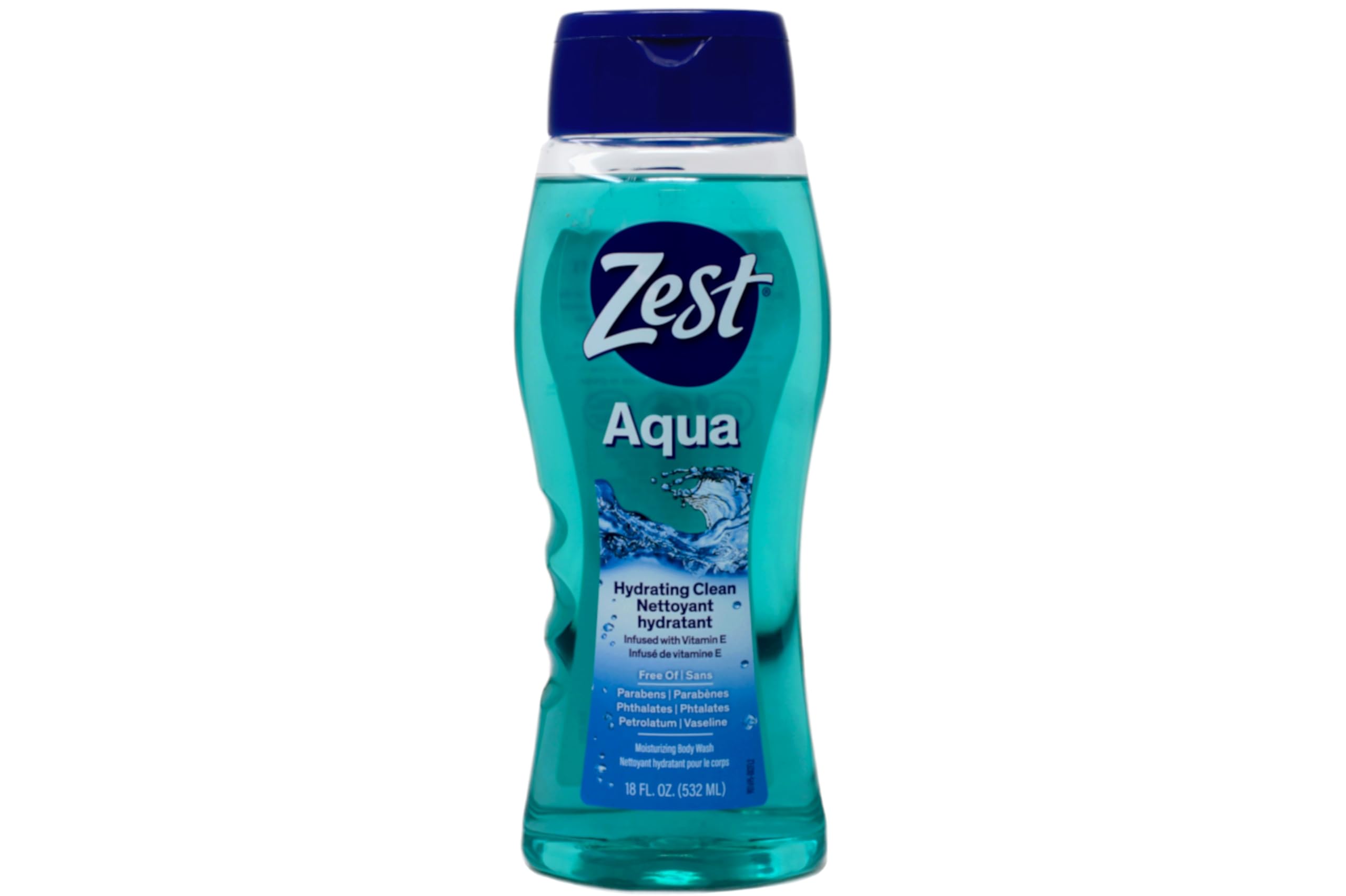Zest Aqua Fresh Body Wash - 18 oz (Pack of 5) | Refreshing Shower Gel for Men & Women | Perfect for Gym, Travel & Daily Use
