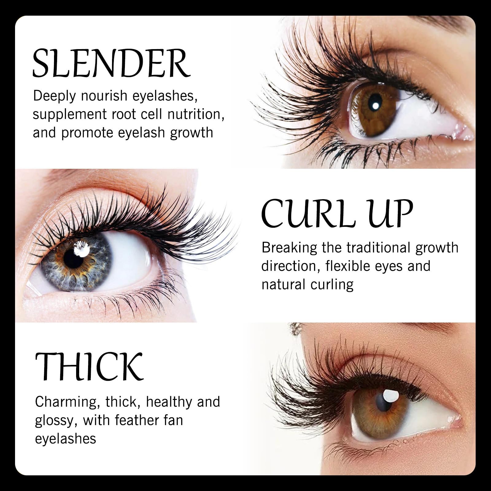 HOUSN Eyelash Growth Serum for Longer & Fuller Lashes - Natural & Professional Lash Enhancer Serum - Perfect for Daily Use, Special Occasions & Enhancing Natural Beauty