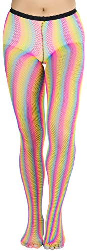 Vibrant Multicolored Tights - Rainbow