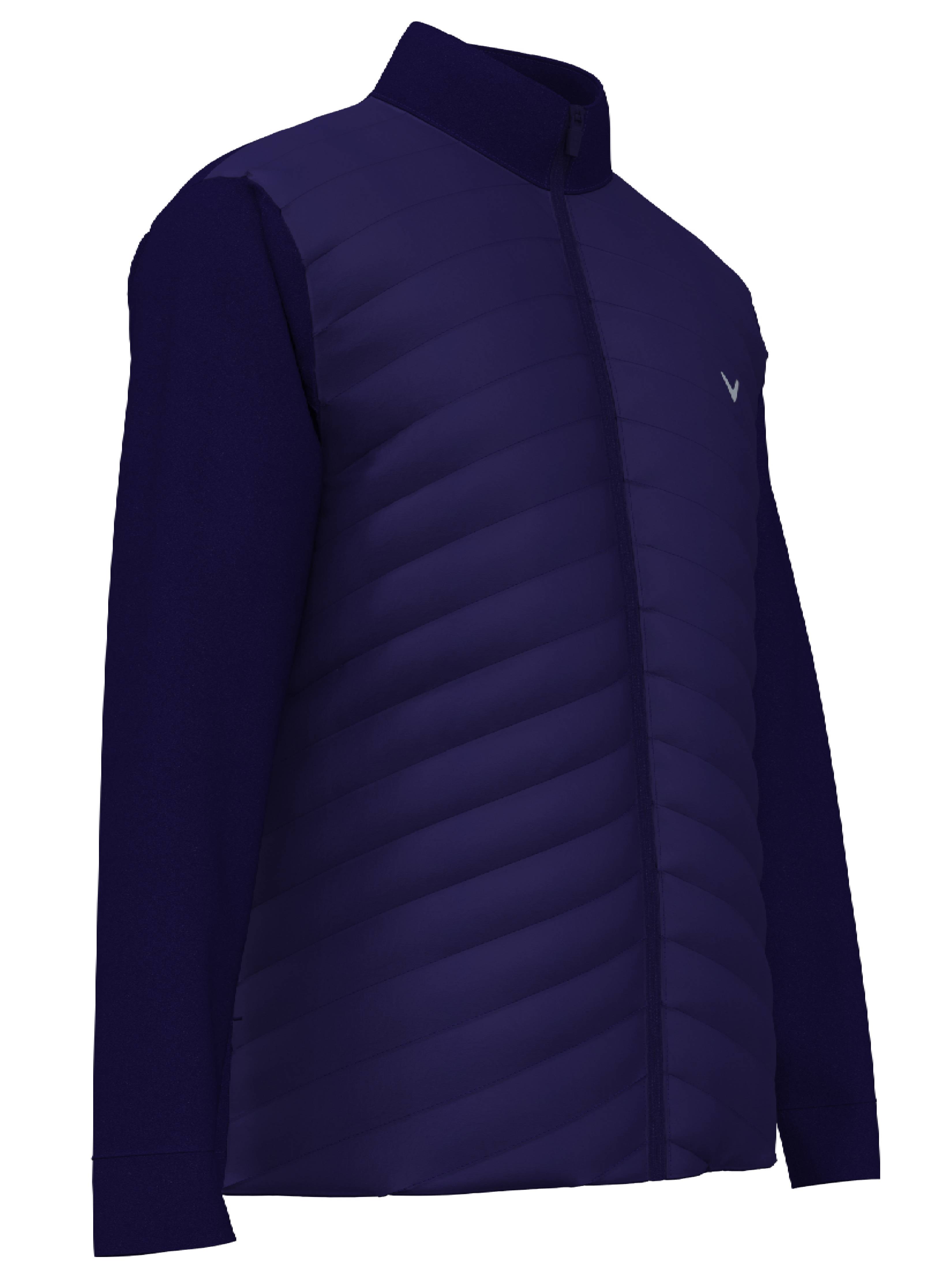 Men's Quilted Puffer Full Zip Golf Jacket - Lightweight Waterproof Windbreaker for Outdoor Sports & Casual Wear