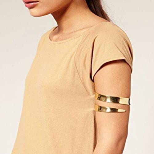 Elegant Minimalist Swirl Arm Cuff Bracelet for Women - Adjustable Bling Armband Bangle - Perfect for Parties, Weddings & Everyday Fashion Accessories