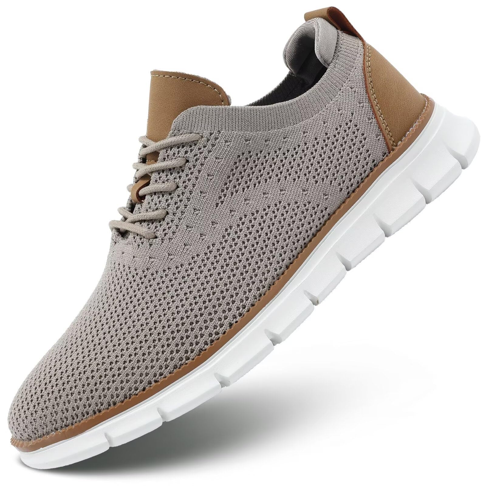 Men's Lightweight Oxford Lace-Up Dress Shoes - Comfortable Casual Walking Shoes & Fashion Sneakers for Office, Travel, and Everyday Wear