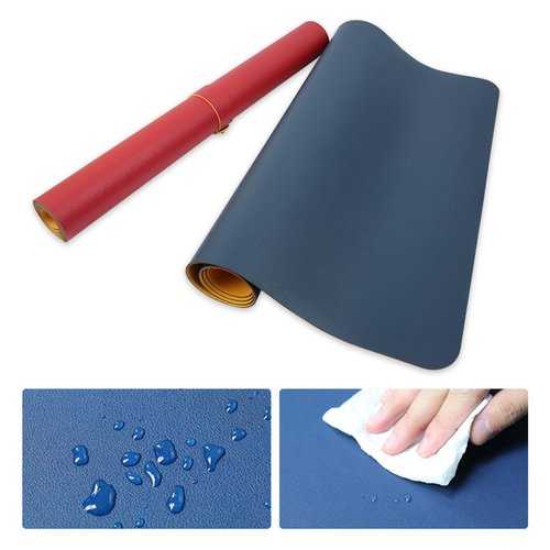 Large 90x45cm Dual-Sided PU Leather Mouse Pad - Non-Slip Desk Mat for Office & Gaming | Perfect for Workstations, Home Offices & PC Gaming Setups