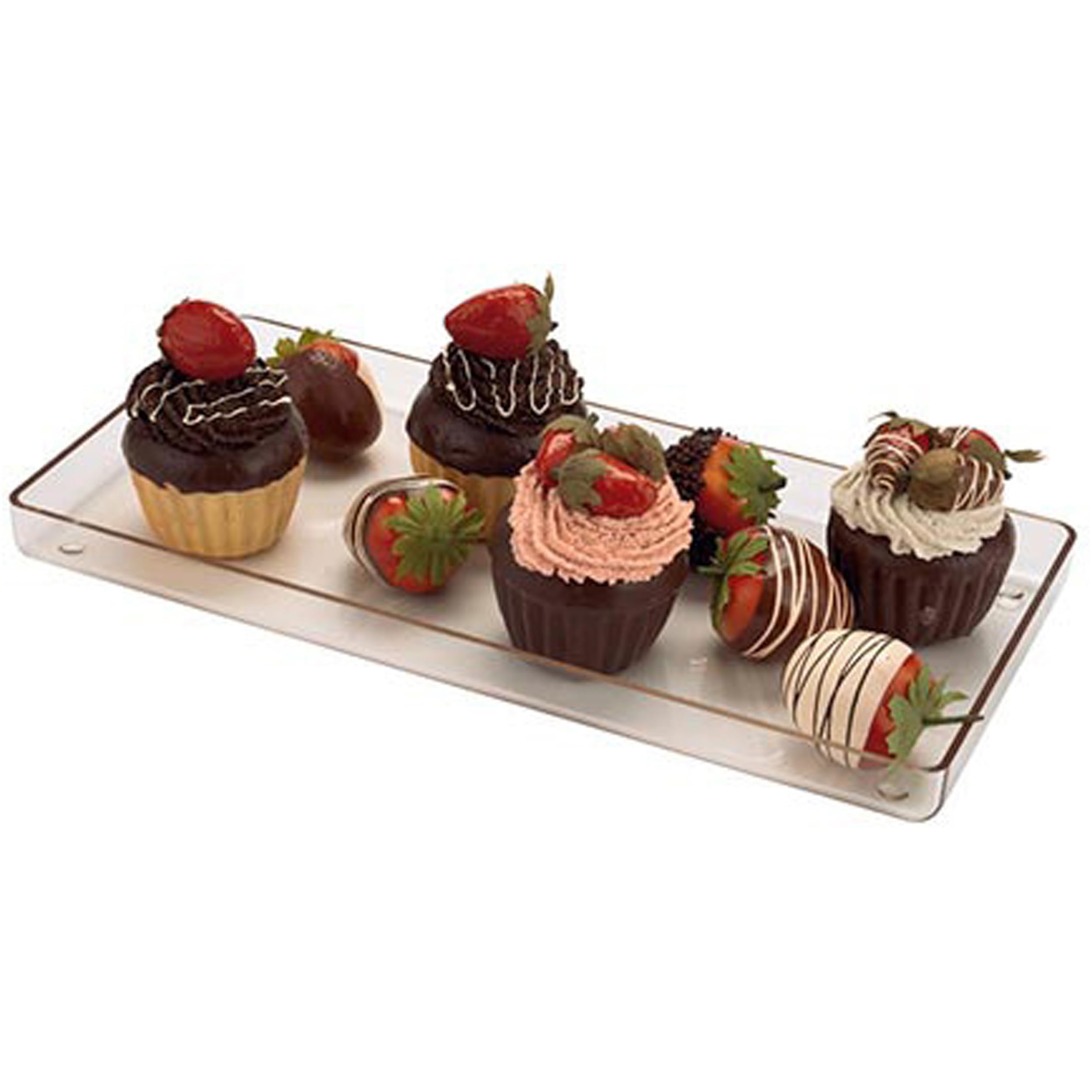Pioneer Plastics Clear Candy Serving Tray - 14.125