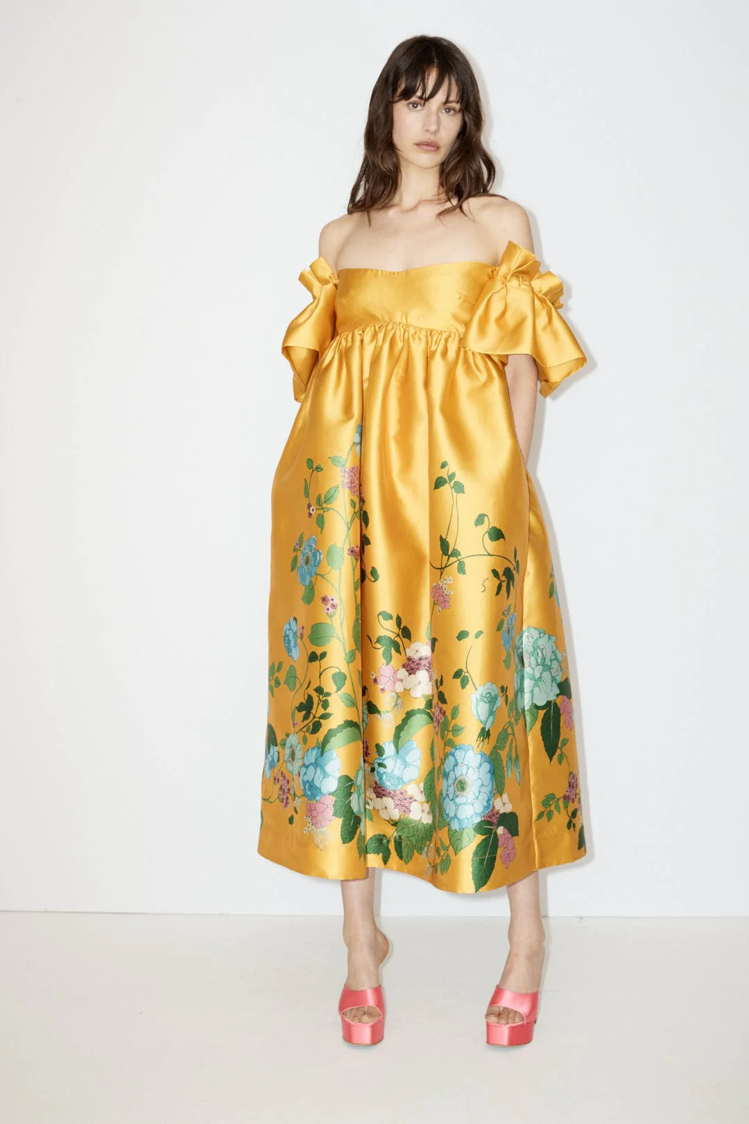 Dana Midi Dress for Women - Flowy Summer Dress with Floral Print | Perfect for Beach Vacations, Date Nights & Casual Outings