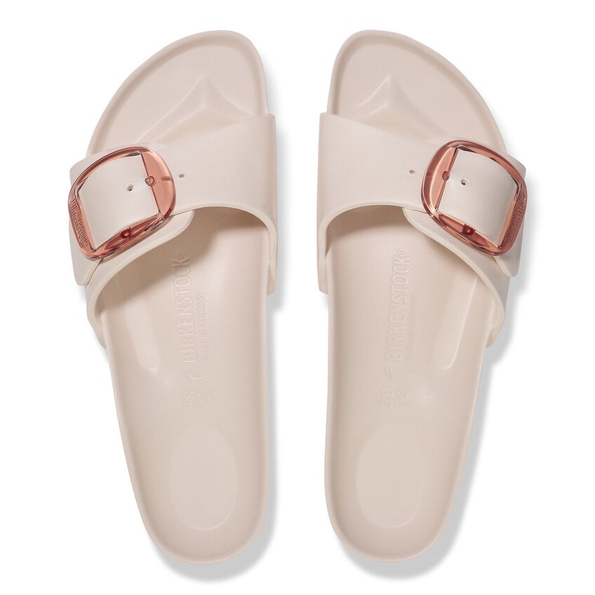 Birkenstock Madrid Big Buckle EVA Sandals - Light Rose | Comfortable Slip-On Slides for Women | Perfect for Beach, Pool & Summer Outfits