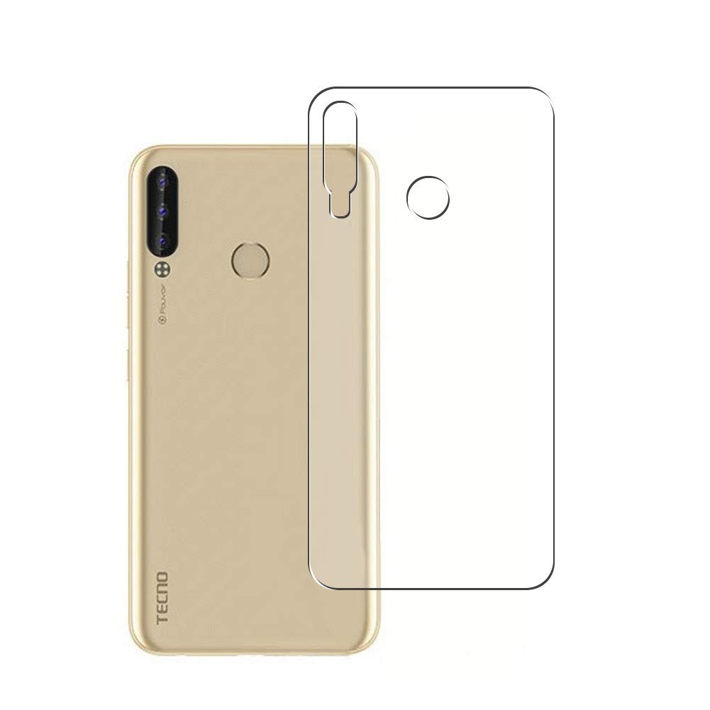 2 Pack TPU Back Screen Protector Film for TECNO Pouvoir 3 Plus - Flexible Soft Guard Cover (Not Tempered Glass) - Perfect for Everyday Protection Against Scratches and Drops