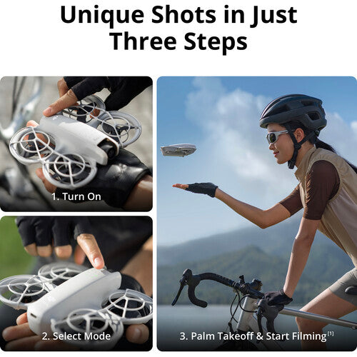 DJI Neo Drone with Camera - 4K HD FPV Quadcopter, 3-Axis Gimbal, 30 Mins Flight Time, Lightweight Foldable Design for Travel & Outdoor Adventures