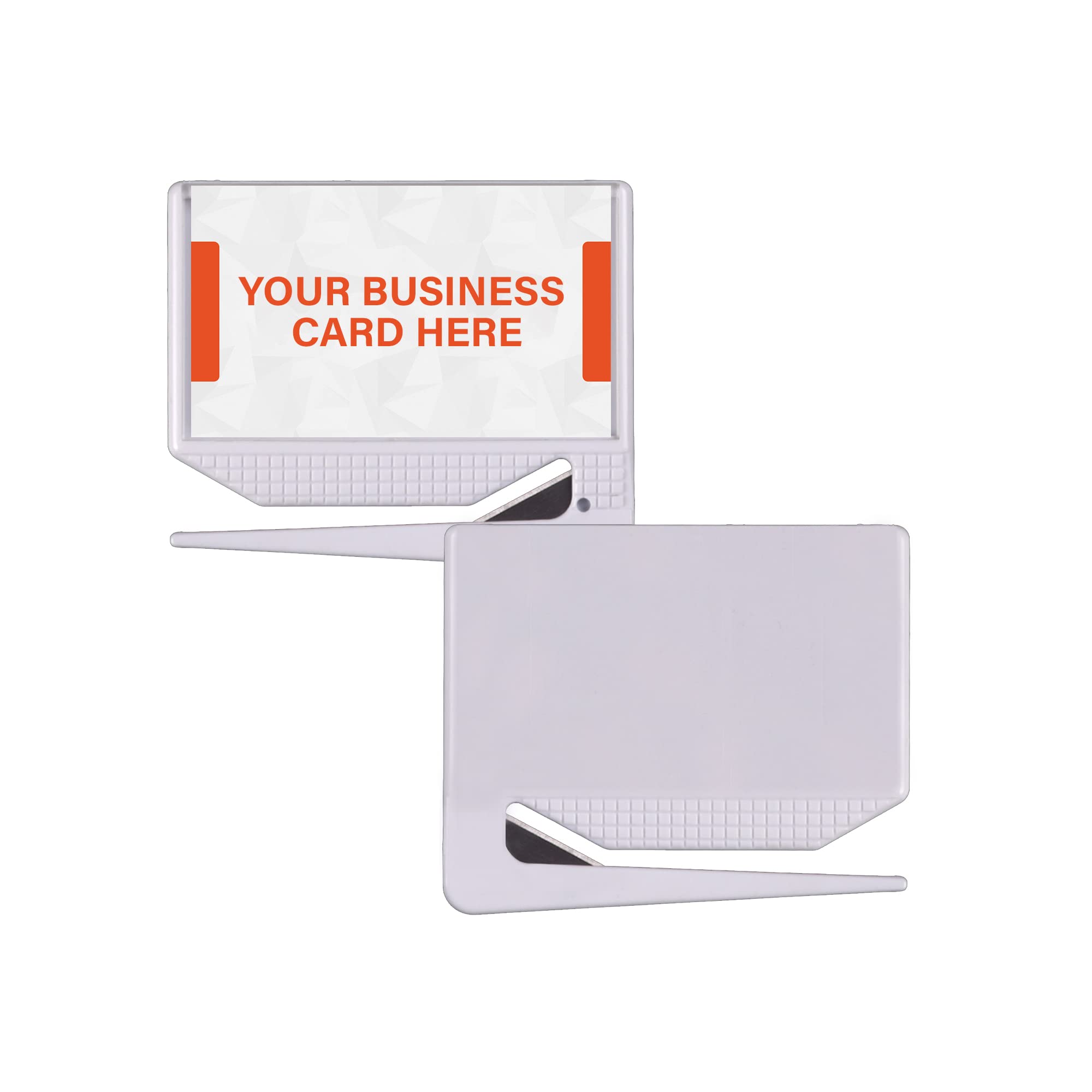 Premium White Business Card Letter Openers (100-Pack) - Professional Desk Accessories with Card Insert Slot | Ideal for Office Use, Corporate Gifts & Promotional Items