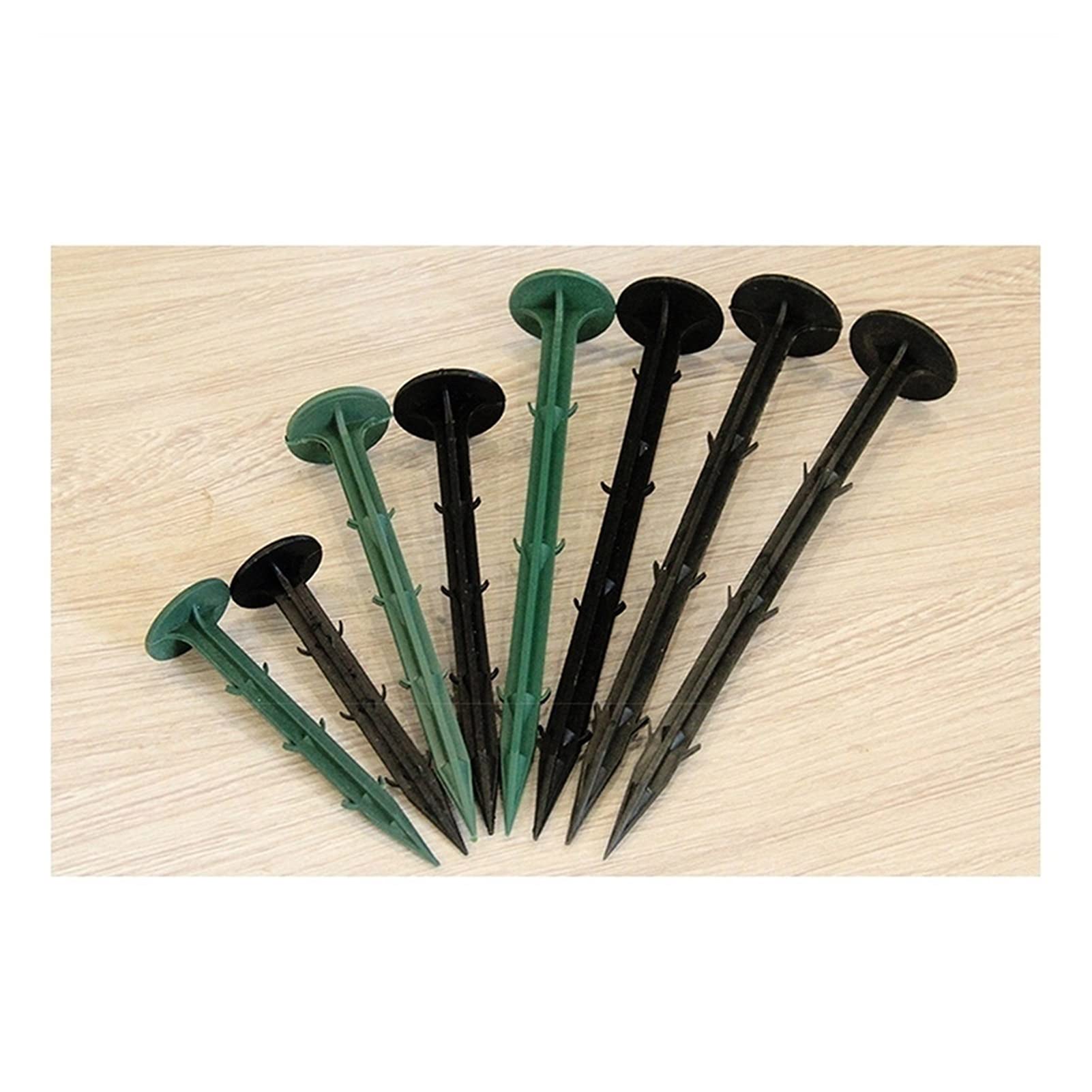 100 Pcs Heavy Duty Plastic Garden Stakes - Multi-Purpose Tent Pegs, Plant Supports & Ground Anchors for Landscaping, Yard Edging & Lawn Borders | Perfect for Gardening, Camping & Outdoor Decor