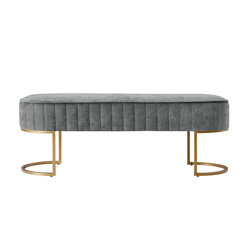 Damian Entryway Bench with Storage & Sturdy Metal Base - Modern Hallway Shoe Bench for Entryway, Living Room & Bedroom - Perfect for Organizing Shoes, Hats & Bags