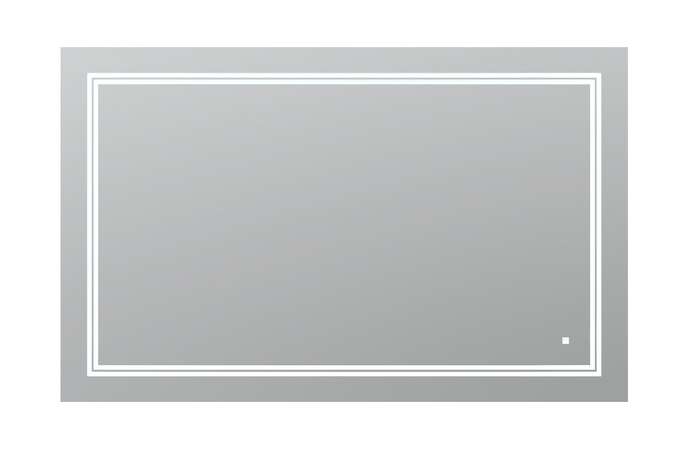 Aquadom SOHO 40x36 Inch LED Lighted Bathroom Mirror with Anti-Fog - Modern Vanity Mirror for Makeup & Shaving - Perfect for Bathrooms, Bedrooms, and Dressing Rooms