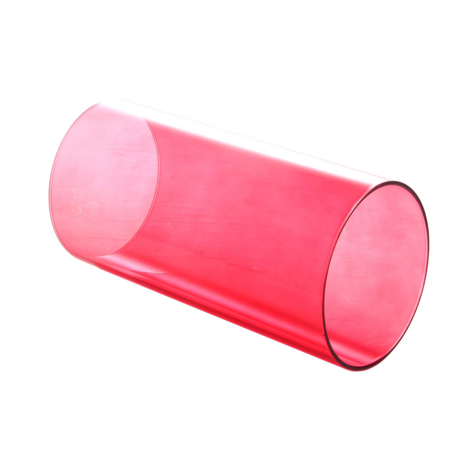 Red Borosilicate Glass Cylinder Candle Holder - 4x4 Inch Bottomless Glass Globe Lamp Shade Replacement - Perfect for Table Centerpieces, Wedding Decor & DIY Lighting Projects