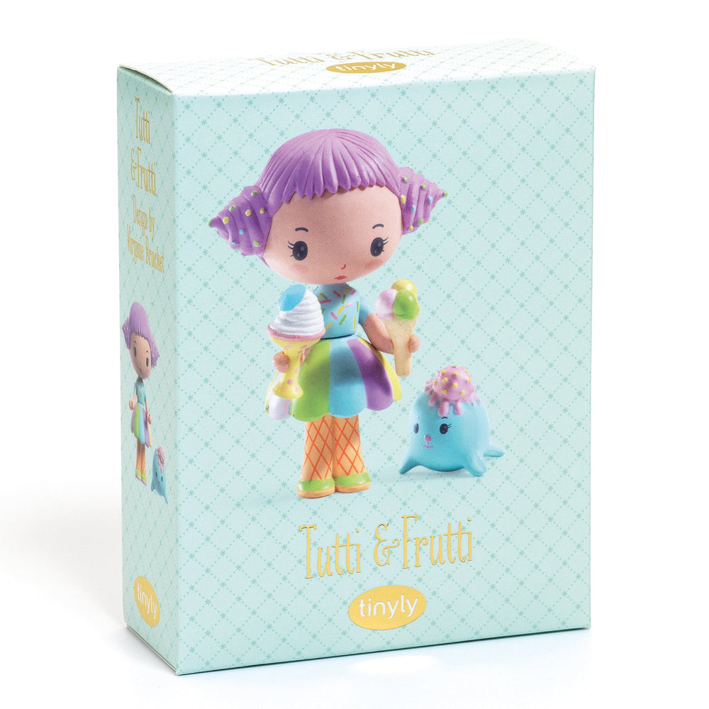 Djeco Tinyly Tutti & Frutti - Colorful Wooden Stacking Toy for Toddlers - Perfect for Early Learning & Playtime Fun