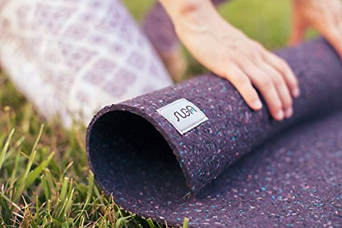 SUGA Premium 100% Recycled Eco-Friendly Yoga Mat - 5mm Thick Non-Slip Textured Surface for Hot Yoga & Pilates - Made in USA - Perfect for Home Workouts, Studio Sessions & Outdoor Fitness