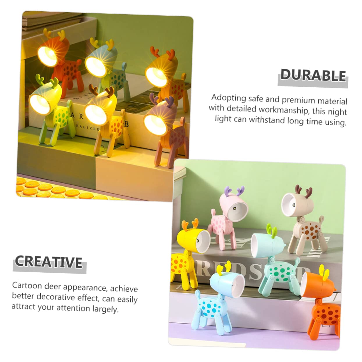 ARTIBETTER Pet Night Light - LED Night Lamp for Kids Room, Bedroom, Nursery, Study Desk | Cute Animal Table Lamp for Children, Students, Adults | Perfect for Bedtime, Reading, Decor, and Relaxation