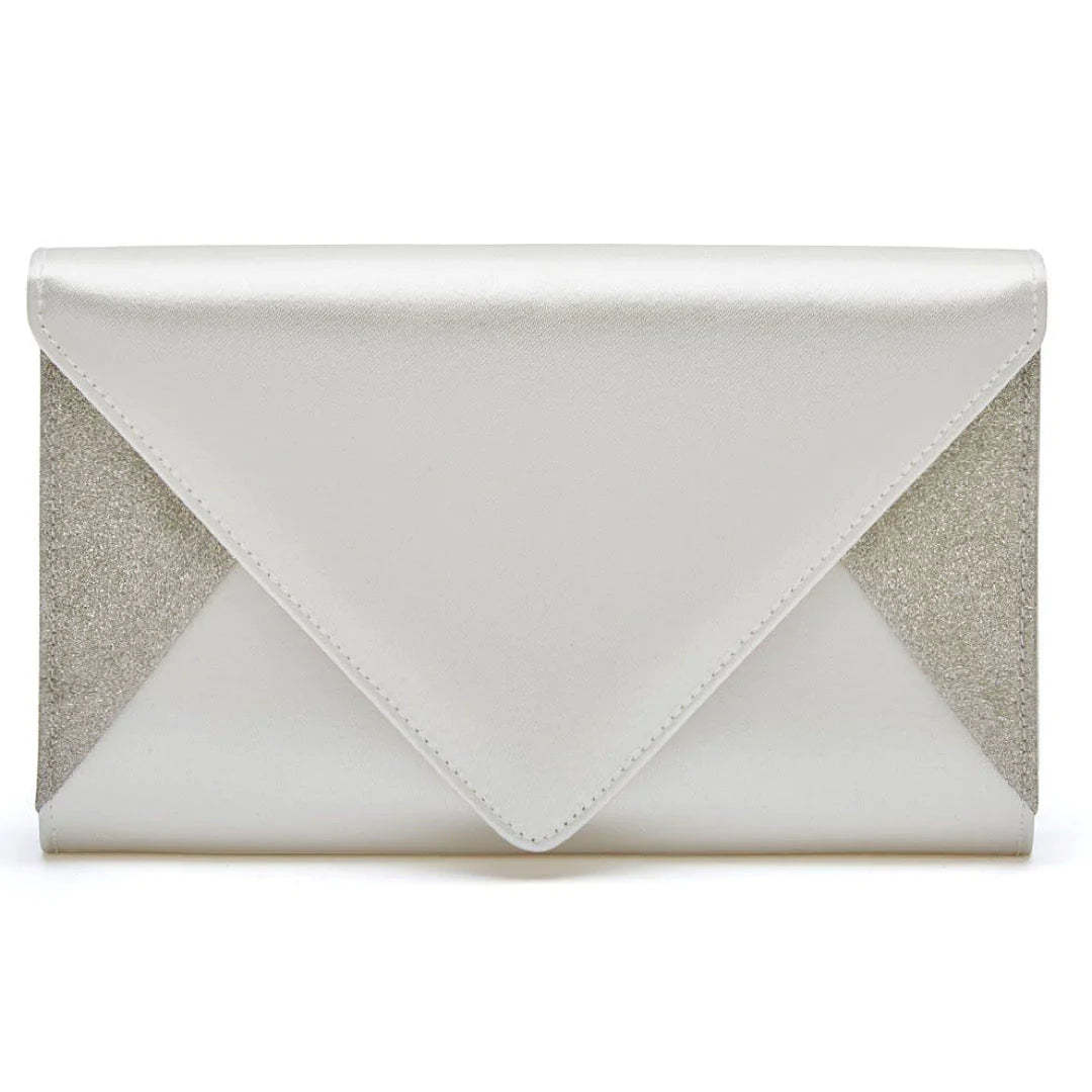 Rainbow Club Ivory Satin Bridal Handbag Diane - Elegant Wedding Purse for Bride, Bridesmaids & Special Occasions | Perfect for Ceremony, Reception & Formal Events