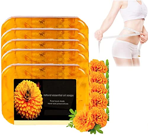 Natural Organic Anti-Cellulite Firming Soap - Extra Strength Fat Burning & Weight Loss Soap for All Skin Types (5 Pack) - Perfect for Post-Pregnancy, Gym Recovery & Body Contouring
