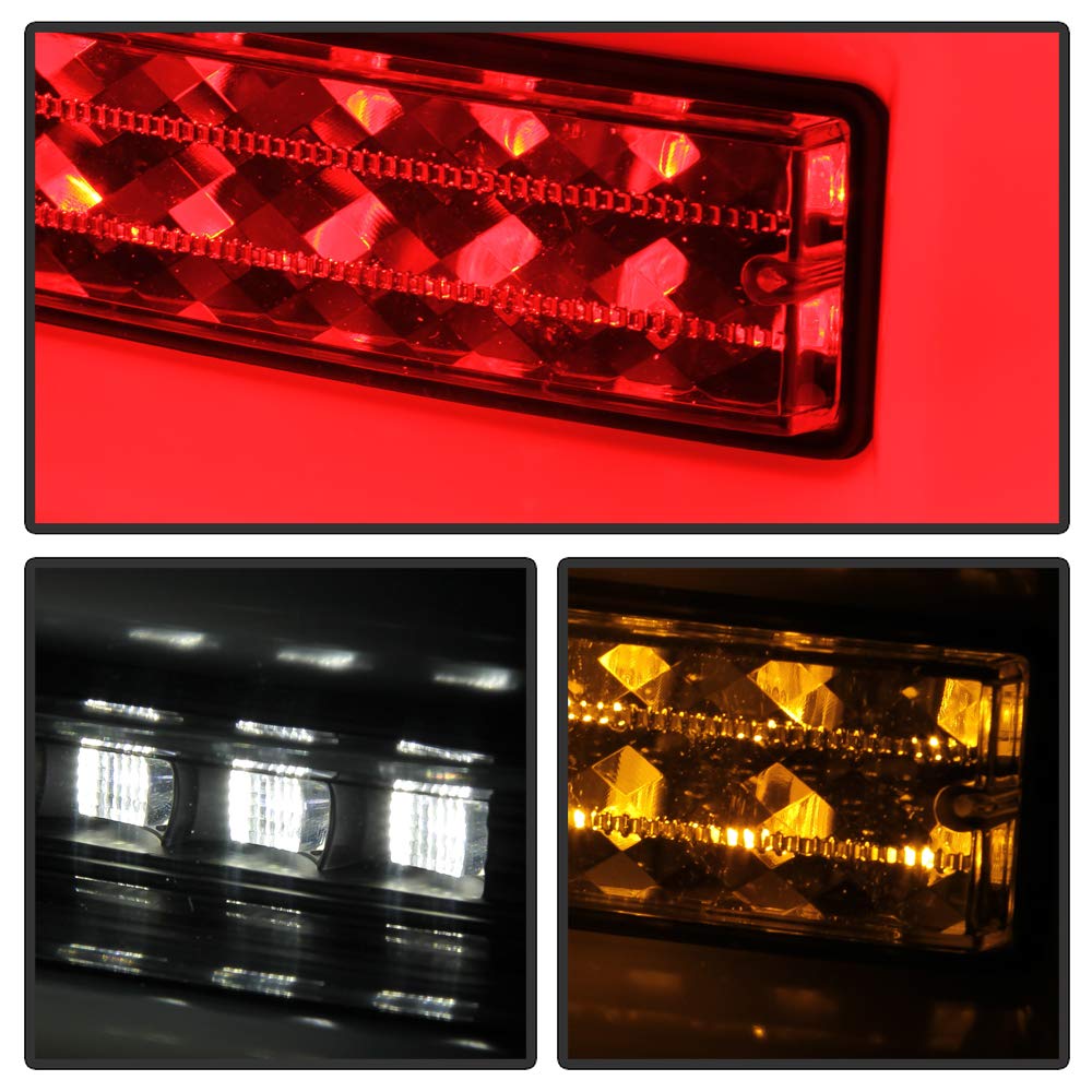 ACANII LED Tail Lights for 2010-2020 Toyota 4Runner - Black Housing Full LED Tube with Sequential Turn Signals (Pair) | Upgrade Your SUV's Style & Safety for Night Driving & Off-Road Adventures
