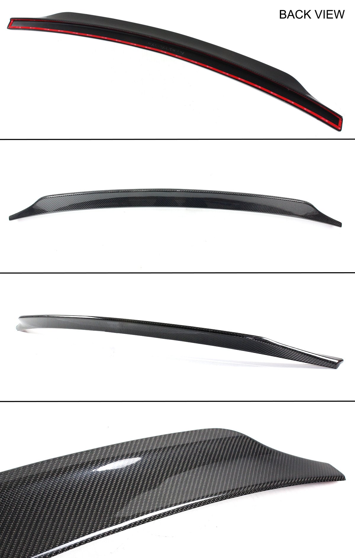 Carbon Fiber Highkick Trunk Lid Spoiler Wing for 2009-2016 Audi S5 RS5 - Aggressive CAT Style Rear Lip - Enhances Aerodynamics & Sporty Look for Street Racing & Car Shows