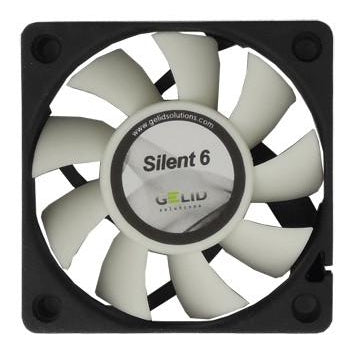 Gelid Silent6 60x60x15mm Ultra Quiet Case Fan with 3 Pin Connector - Perfect for PC Cooling, Mini ITX Builds, and Silent Computer Systems (FN SX06 38)