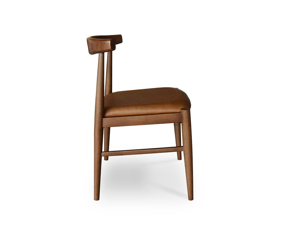 Premium Miles Leather Dining Chair - Modern & Comfortable Upholstered Seat for Home, Restaurant & Office - Perfect for Elegant Dining & Stylish Decor