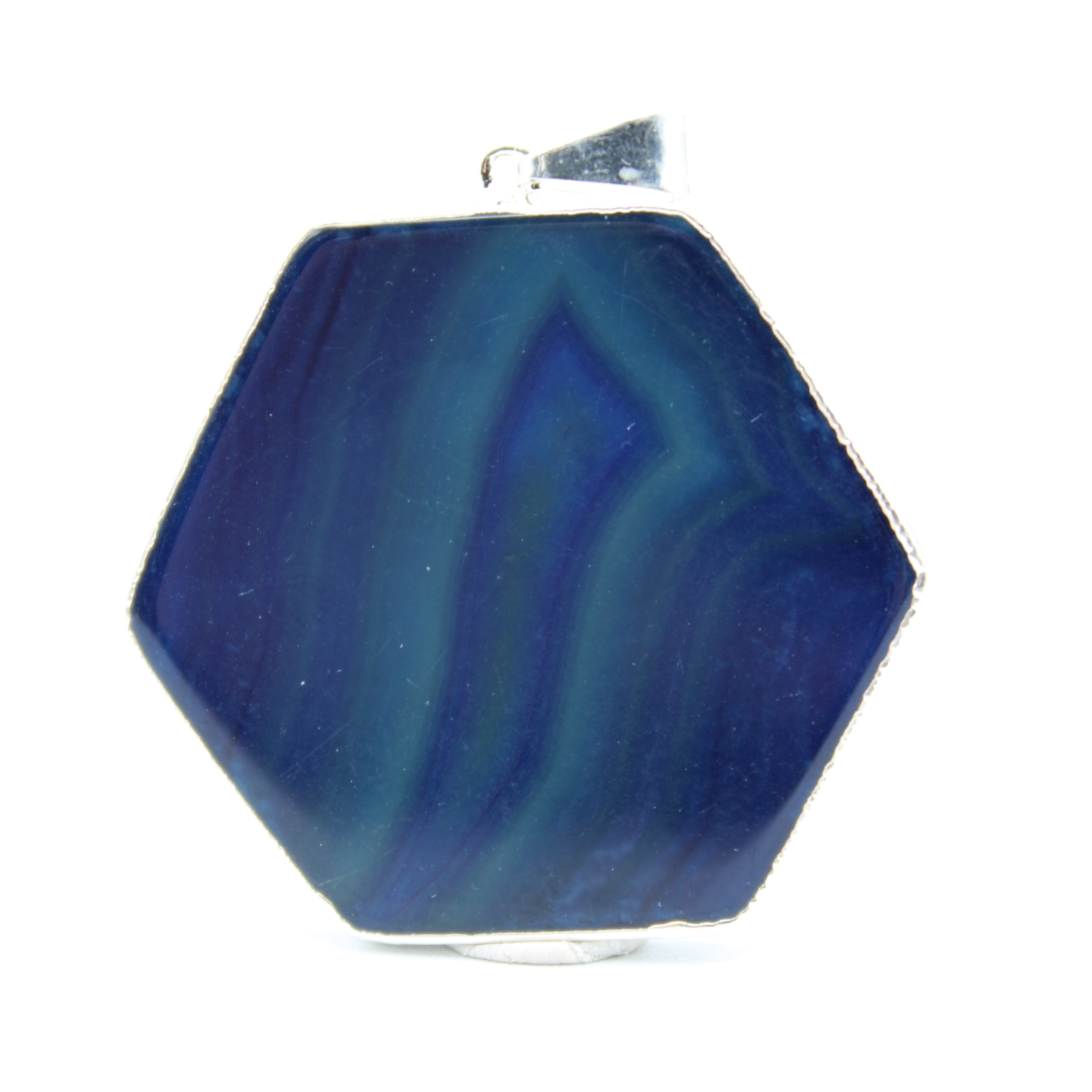 Natural Agate Slice Pendant Necklace - Healing Crystal Jewelry for Women - Boho Chic Accessories for Meditation, Yoga & Spiritual Gifts