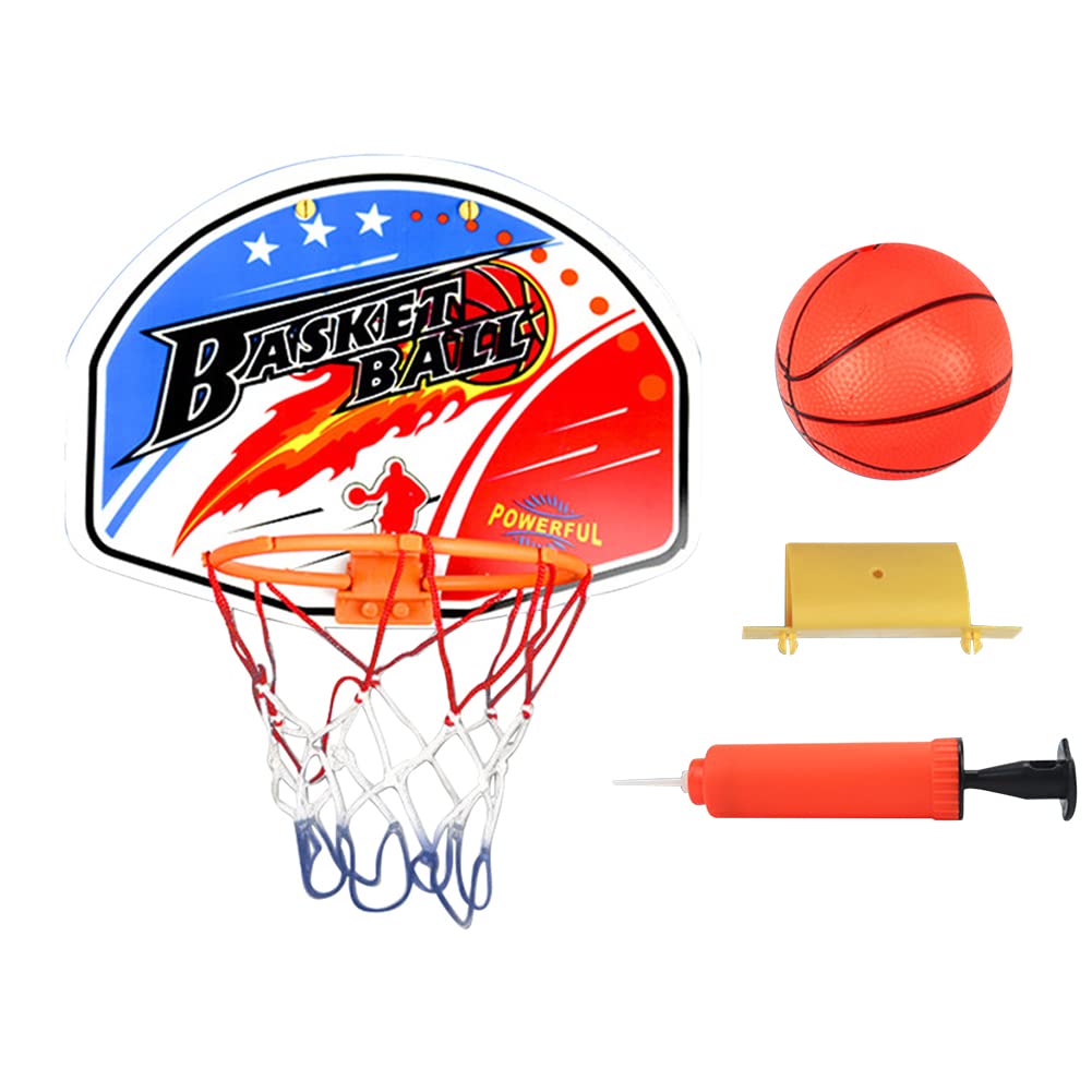 Kids Basketball Hoop Set - Wall Mounted Mini Hoop for Toddlers Indoor Play