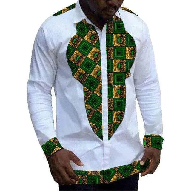 Stylish African Men's Dashiki Top - Tribal Print Cotton Shirt for Casual Wear & Cultural Events | Perfect for Festivals, Parties & Everyday Outfits
