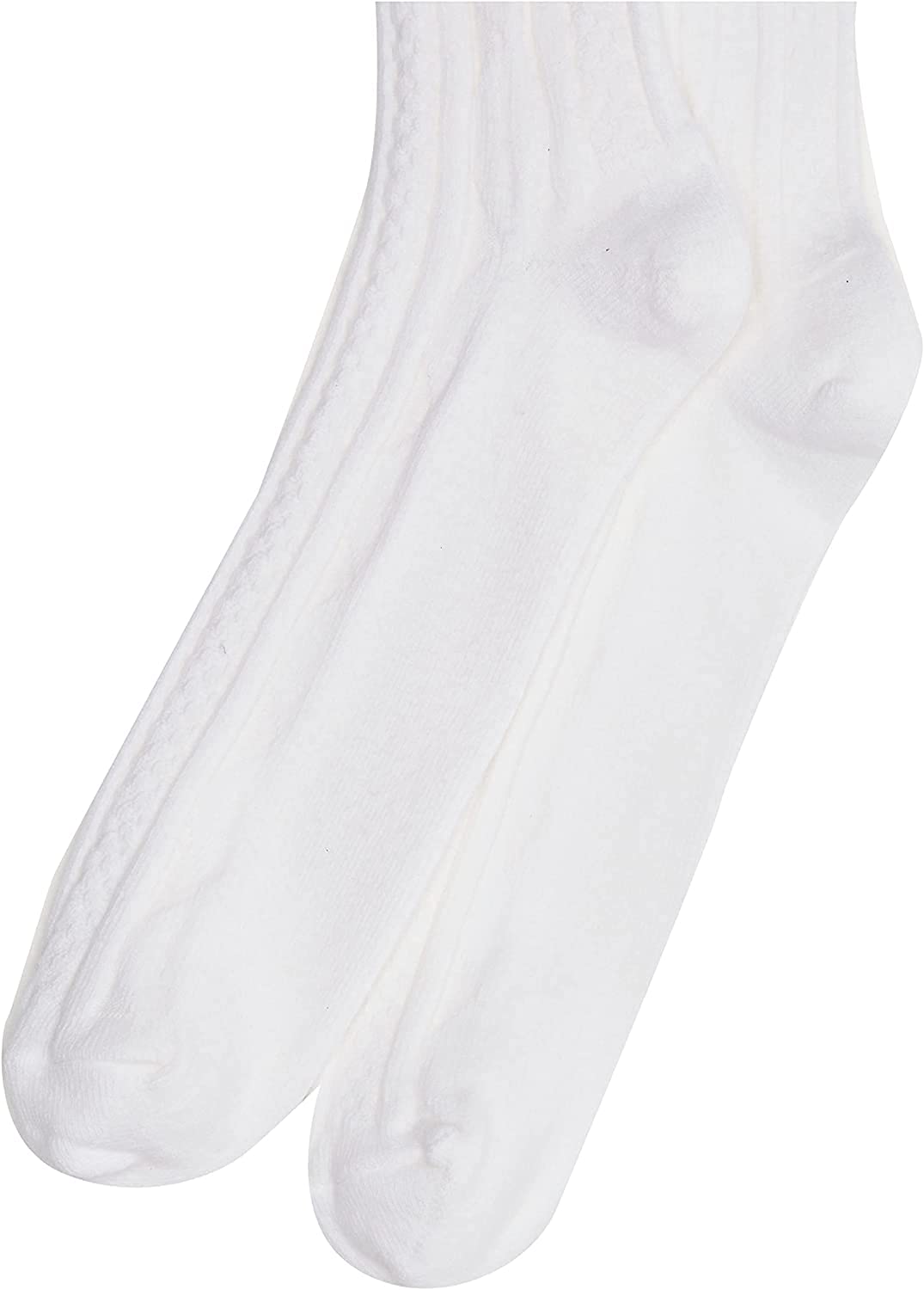 Jefferies Girls School Uniform Cable Knit Knee High Socks - 8 Pair Pack - Comfortable & Durable for School, Uniform Dress Codes & Winter Wear
