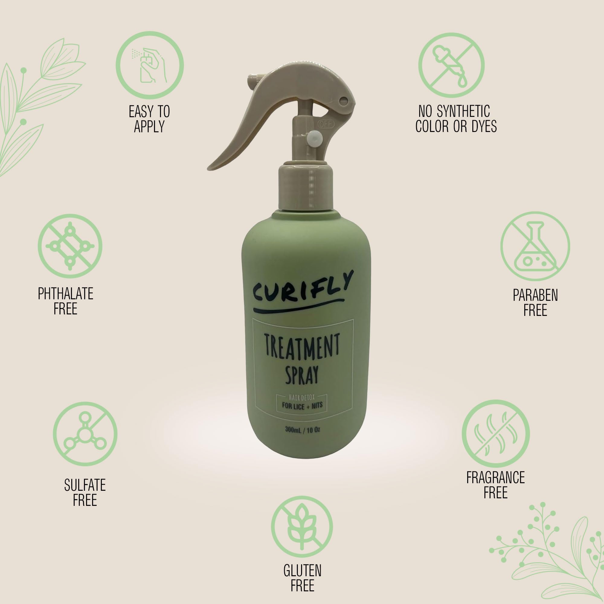 Natural Lice Treatment Spray for Kids & Adults - Fast & Effective Head Lice & Egg Removal | Safe, Chemical-Free Solution for Home & School Use