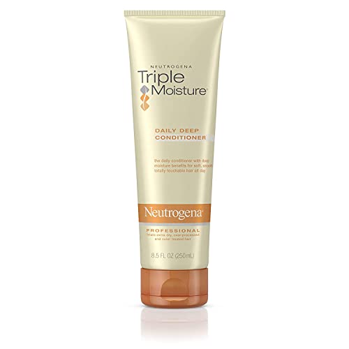 Neutrogena Triple Moisture Daily Deep Conditioner 8.45 oz - Hydrating Hair Treatment for Dry & Damaged Hair - Perfect for Daily Use at Home or Salon