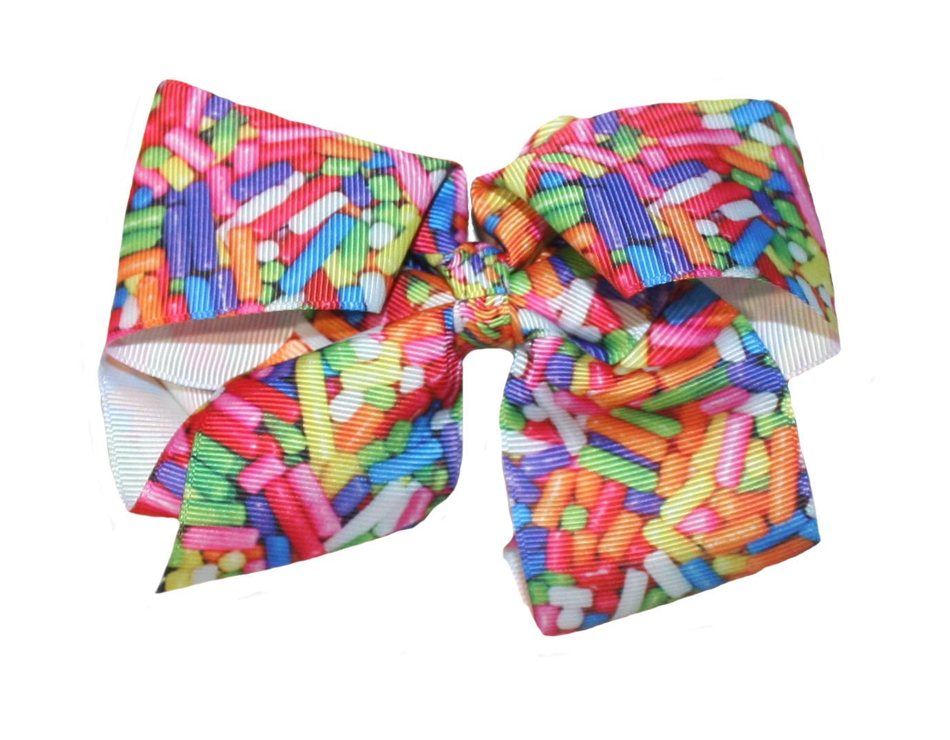 Sweet Sprinkles Candy Themed Bow Hair Clips for Girls - Fun & Playful Barrettes for Parties, Birthdays & Everyday Wear