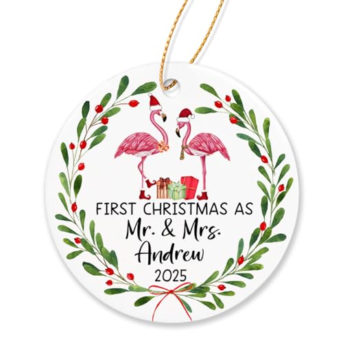 Flamingo First Christmas Ornament