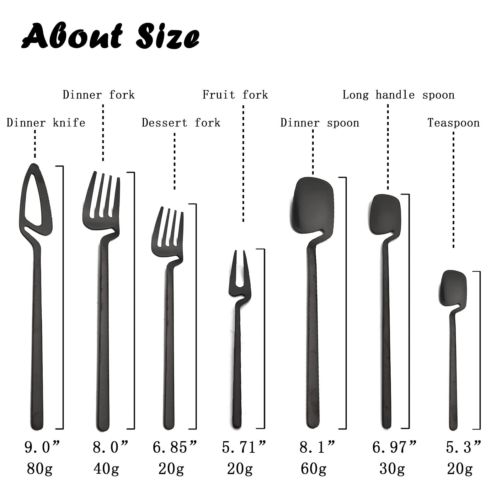 Premium 20-Piece Matte Black Silverware Set - 304 Stainless Steel Flatware Set with Hanging Cup - Modern Cutlery for Dining, Kitchen & Entertaining - Perfect Wedding, Birthday & Housewarming Gift