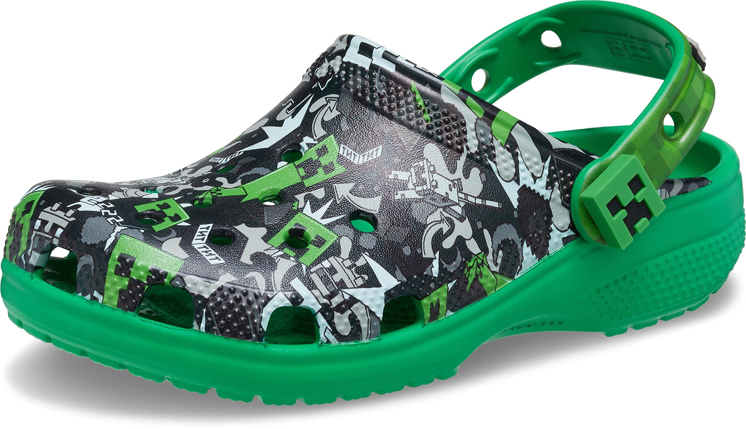 Crocs Unisex Kids Minecraft Classic Clogs | Lightweight & Comfortable Water Shoes for Boys & Girls | Perfect for Playtime, Beach & Outdoor Adventures